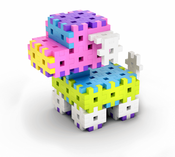 Meli Basic Pink 600 el construction blocks.