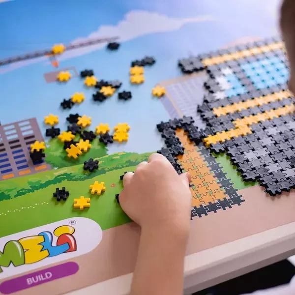 Meli Minis Build 2-in-1 Crane and Bulldozer blocks 500 el.