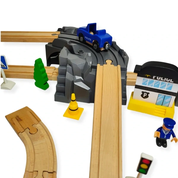 Wooden Train Set 80 Pieces City Play – Kabi 3+