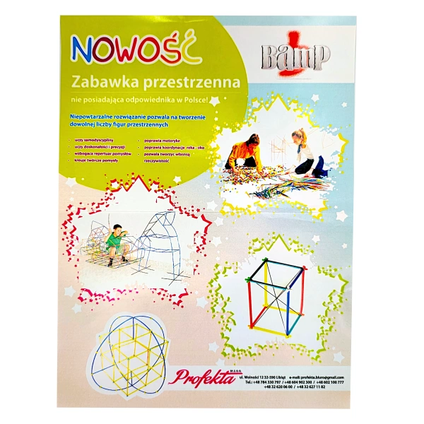 BAMP straws 1000 el. - spatial building blocks