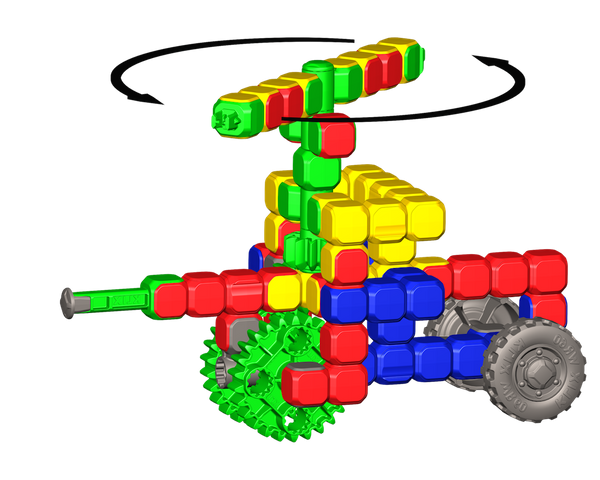 Klix Cubes Gears 310 el. - Klocki Konstrukcyjne