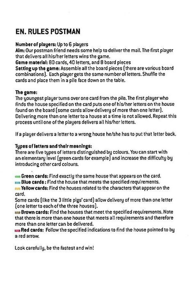 Gra obserwacyjna Postman Listonosz Londji dla rodziny 3+