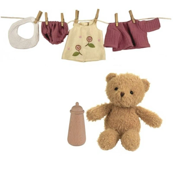 Pluszowy miś z zestawem ubranek w walizce – Egmont Toys 18m+