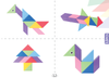 Klocki Magnetyczny Tangram - Magic Big Tangram 100el. 