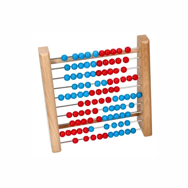 Double-sided wooden mathematical abacus