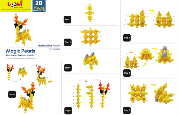 Loowi construction blocks - Green set 125 el.