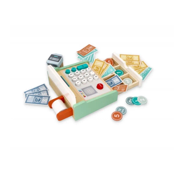 Pastel wooden cash register