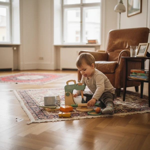 Kabi - Drewniany blender kuchenny z akcesoriami – 3+