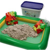 Set - NaturSand kinetic sand 3kg - beige + molds and sandbox