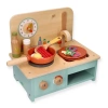 Small wooden kitchen with accessories