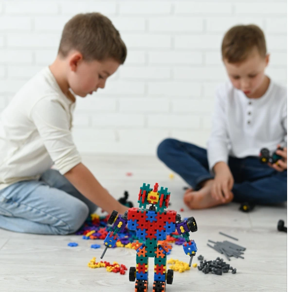 Klocki MELI Basic Tech+ 780 el. – wafle konstrukcyjne z mechanizmami 3+