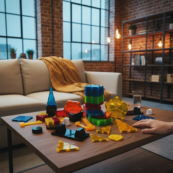 Klocki magnetyczne XL 88 el – Magnetic Tiles - duży zestaw 3+