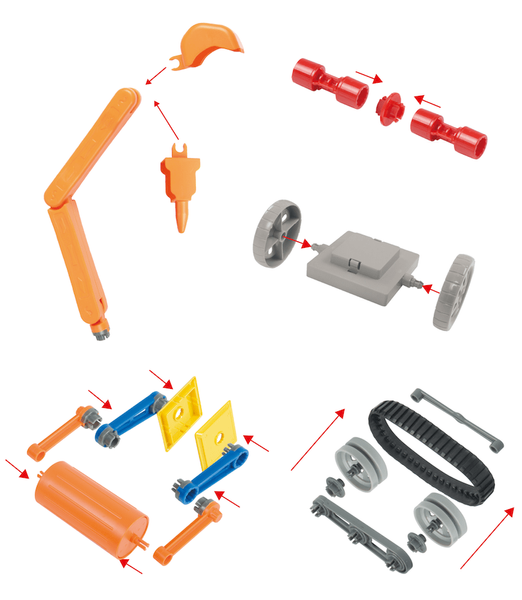 Magical Magnet Building Vehicles 6in1 magnetic blocks 98 el.