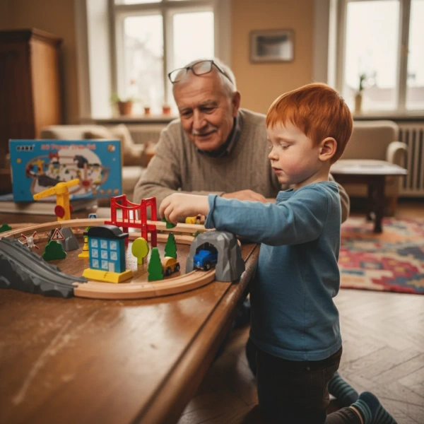 Wooden Train Set 80 Pieces City Play – Kabi 3+
