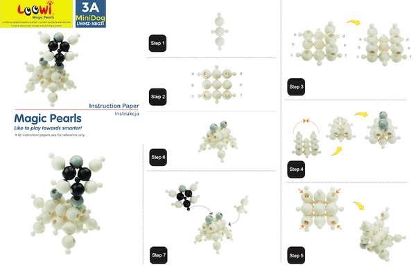 Loowi bricks - Black&White set 125 el.