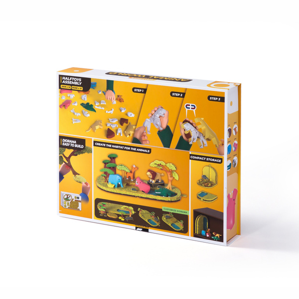 Half Toys Animal World Safari – magnetic 3D figures age 3+