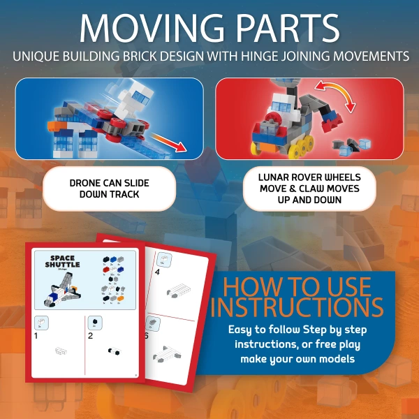 Klocki Little Architect Space 383 el. kosmiczne – 4+