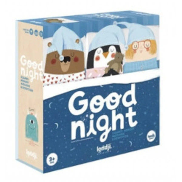 Gra edukacyjna Londji Goodnight 3w1 dla dzieci od 3 lat – pamięć
