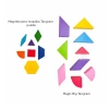 Tangram blocks - magnetic mosaic puzzle with board - 252 el.