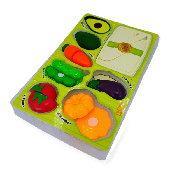 Cutting vegetables toy set with board – Jinkee 8 pcs 3+