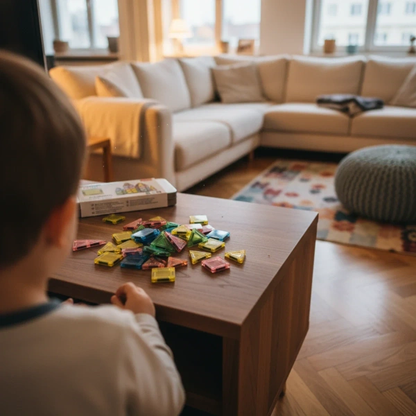 Mini Magnetic Tiles 42 pcs Transparent – X-Bida 3+