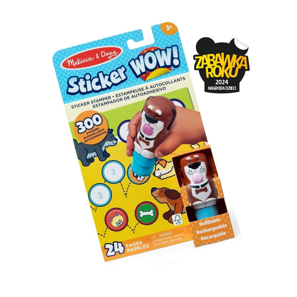   Sticker Wow - Sticker book and stamp book - Dog