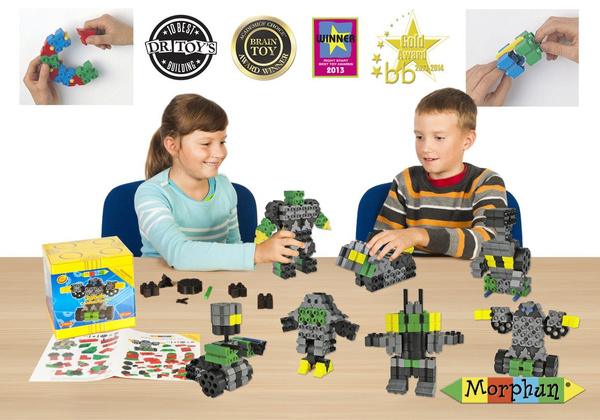 Klocki konstrukcyjne Morphun 8 Robotów 84 el. – Morphun 5+