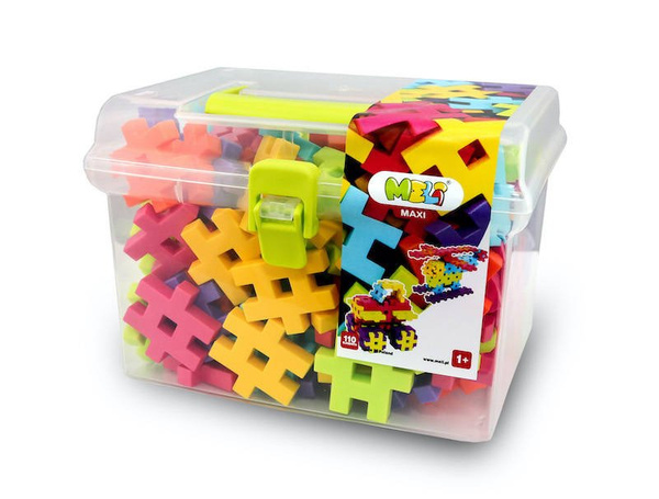 Meli Maxi Travel Box Construction Blocks - 110 pcs.