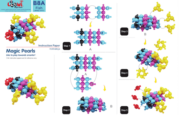 Duże klocki konstrukcyjne Big Loowi Edu 200 elementów – Loowi 3+
