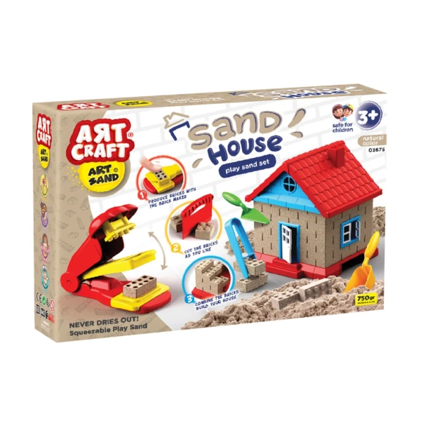 Zestaw z piaskiem magicznym Artcraft - Domek