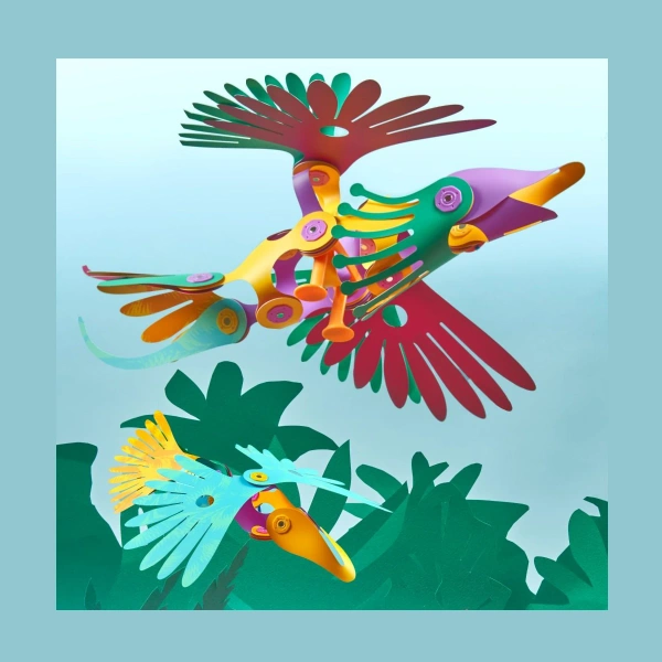 Clixo magnetic blocks - Tropical birds - 22 el.