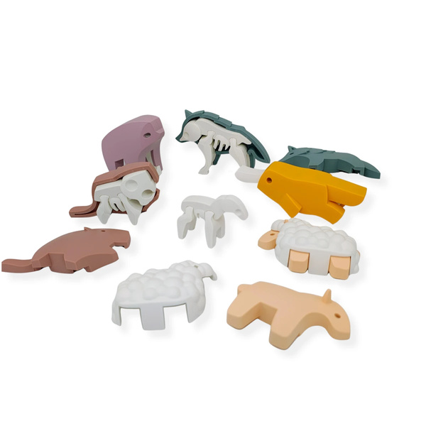 Half Toys Forest World 3D Magnetic Animals Set – Ages 3+