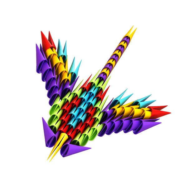 Klocki konstrukcyjne Meli Gami 250 elementów origami – zestaw 5+