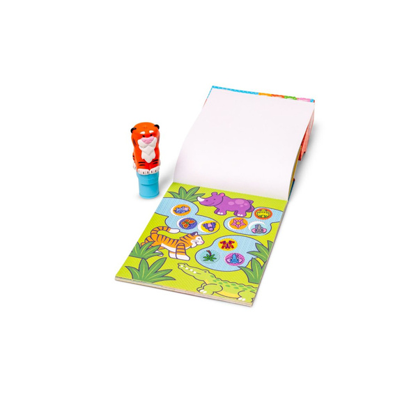 Sticker Wow - Sticker book and stamp book - Tiger