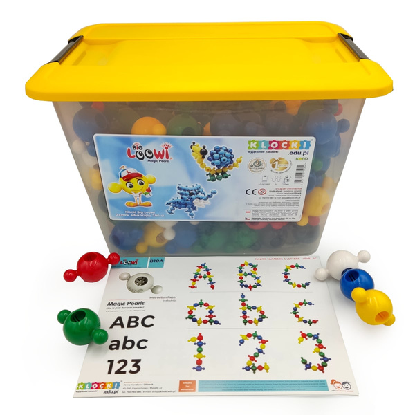 Duże klocki konstrukcyjne Big Loowi Edu 200 elementów – Loowi 3+