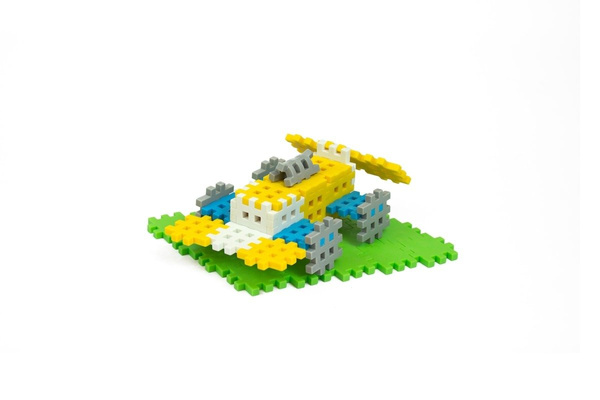 Klocki edukacyjne Marioinex Mini Waffle Wafle Konstruktor 500 elementów dla 4-latka wspierające m...