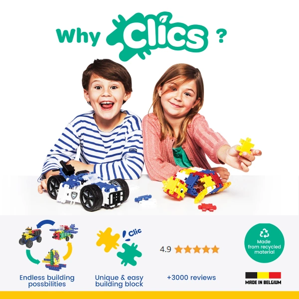 Clics Roller 15in1 377 el. - Construction blocks