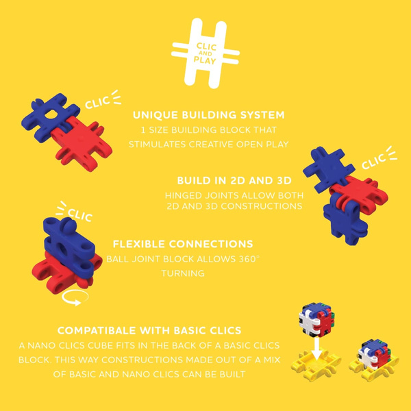 Klocki Nano Clics Transport pojazdy 250 el. 8+