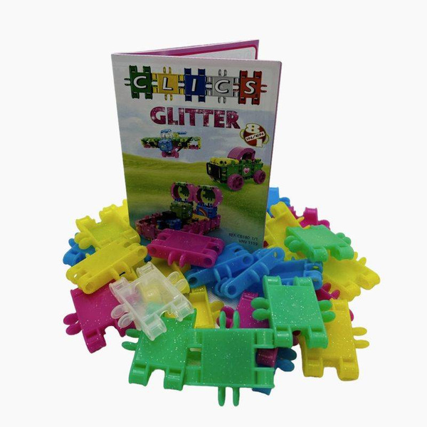 Clics Bucket 8in1 Glitter - Glitter 175 el.