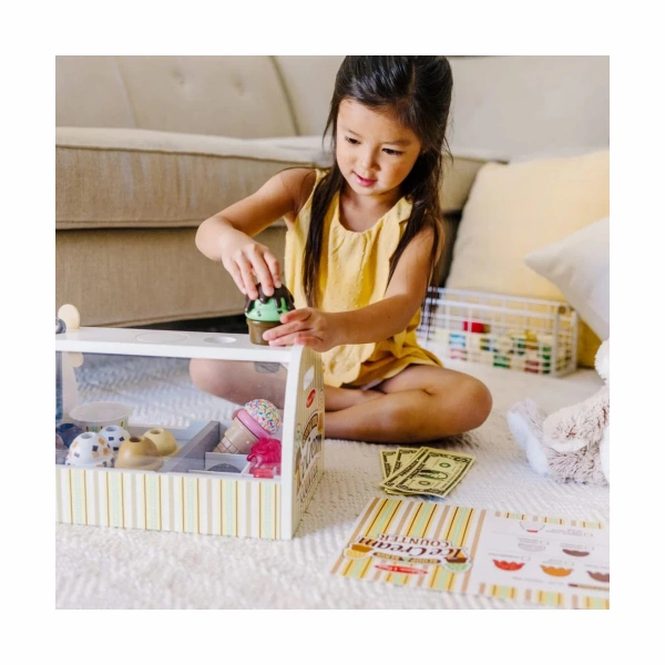 Melissa & Doug Lodziarnia – drewniany sklep z lodami dla dzieci 3+