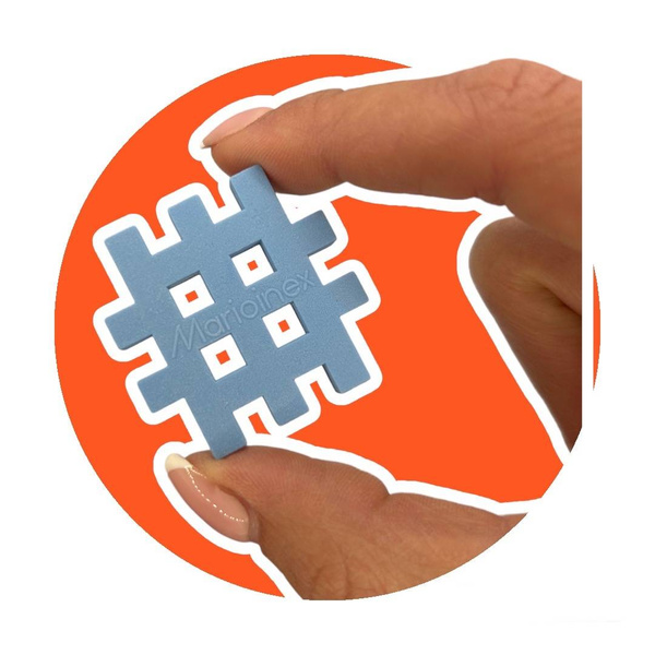 Klocki konstrukcyjne Marioinex Mini Waffle Pastel 140 elementów dla 4-latka wspierające motorykę