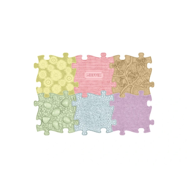 Sensory Touch Mats Pastel Baby Set 6 Pcs – MUFFIK 1+