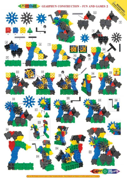Morphun GearPhun Games and Plays 186 el. - Construction blocks