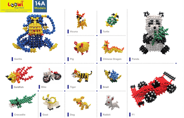 Loowi Animals 308 el. - Construction blocks