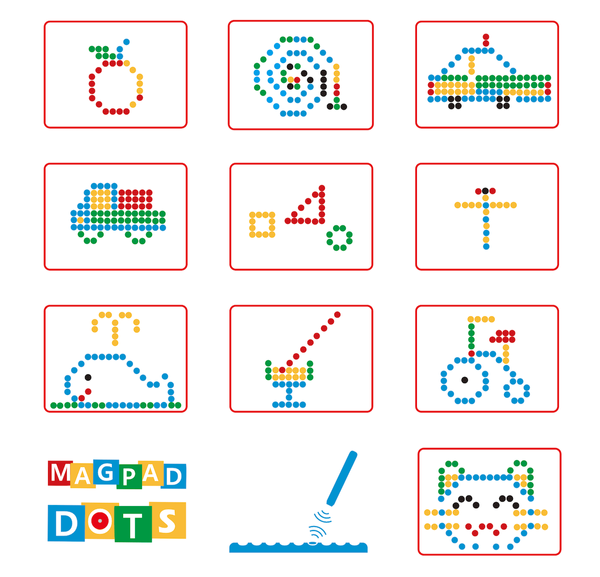 MagPad Dots magnetic board - yellow