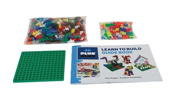 Klocki PlusPlus Mini Mix 600 el.(Basic/Neon) + 2 płytki