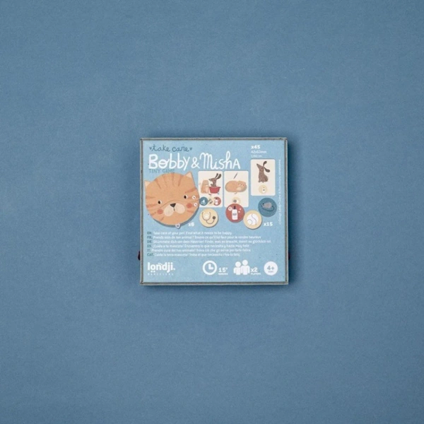 Bobby & Misha Memory Game – Londji Compact Travel Game 4+