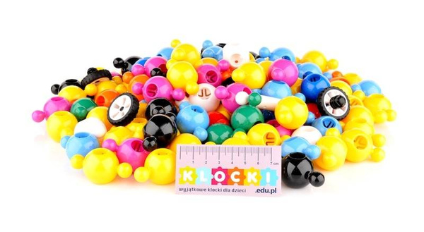 Klocki konstrukcyjne Loowi kulki zielone 125 el. – Loowi 4+