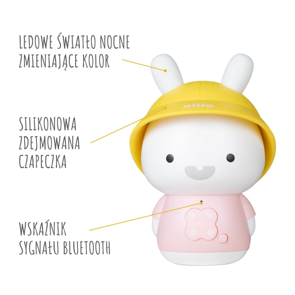 Króliczek Alilo Baby Bunny G9S PINK - różowy