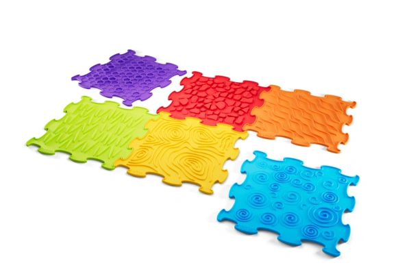BiBi Sensory Mats 12 el. – maty sensoryczne dla dzieci 6m+